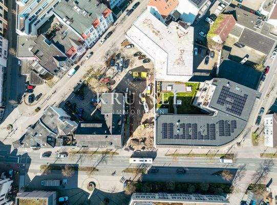 Vom ersten Spatenstich zur Vision: Drohnenaufnahme des Bauprojektes