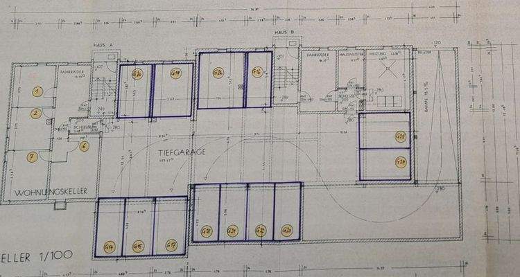 Aufteilungsplan Keller