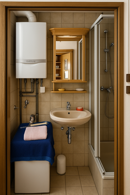 eines der beiden Badezimmer