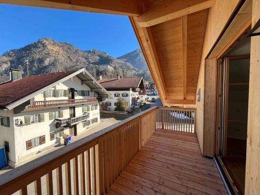 Ausblick Balkon Schlafzimmer