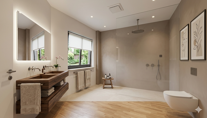 Badezimmer digital bearbeitet