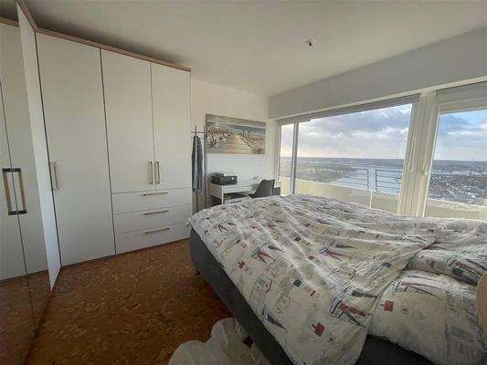 Schlafzimmer mit Ausblick