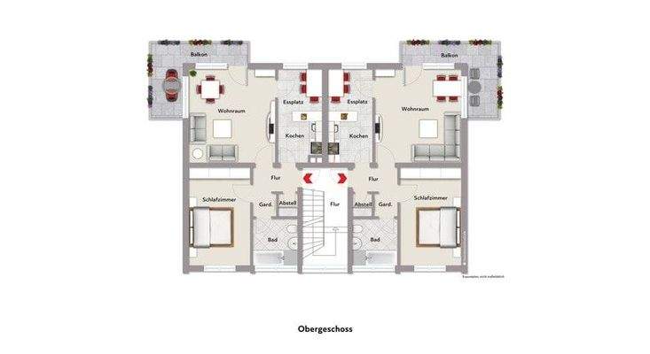 mit Beispielmöblierung