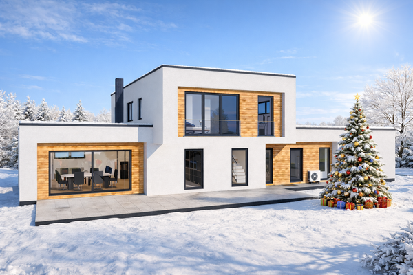 Der Blick auf ein außergewöhnliches Haus