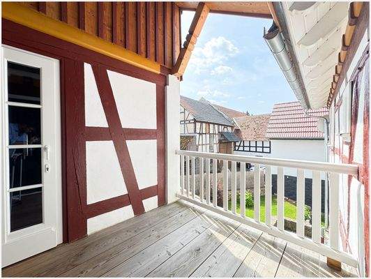 Balkon im Obergeschoss