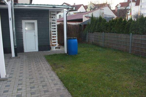 Eingefriedeter Gartenbereich 