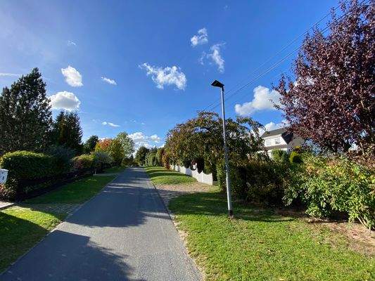 Blick in die Wohnstraße