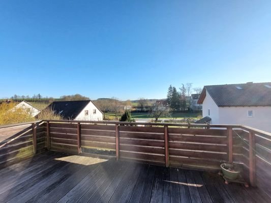 Blick vom Balkon