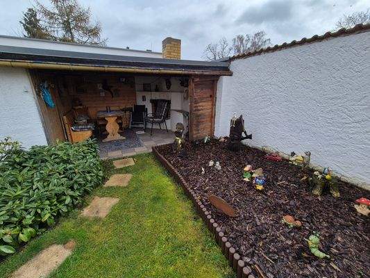 Sitzbereich mit Kamin