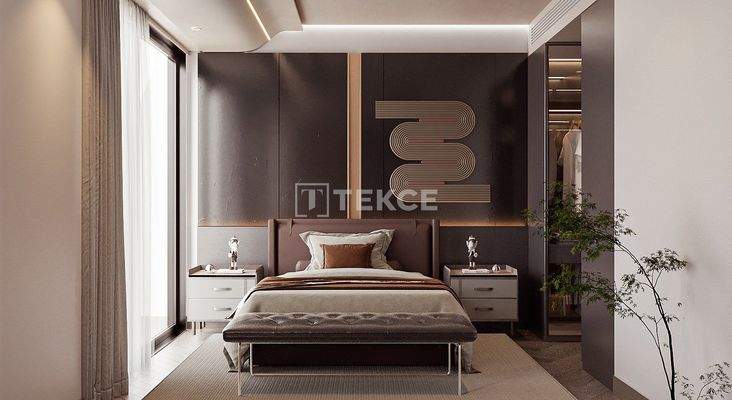 Apartments in a Secure Complex with Sea View in Ataşehir