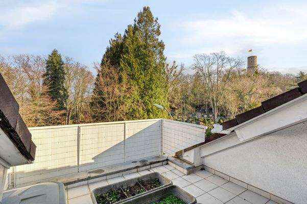 Dachterrasse vor Schlafzimmer