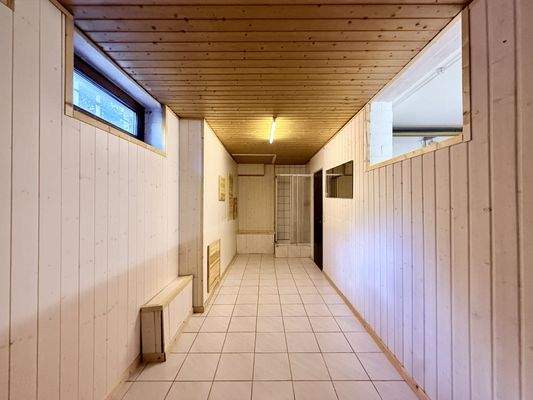 Kellerraum mit Dusche