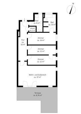 Erdgeschoss links AB