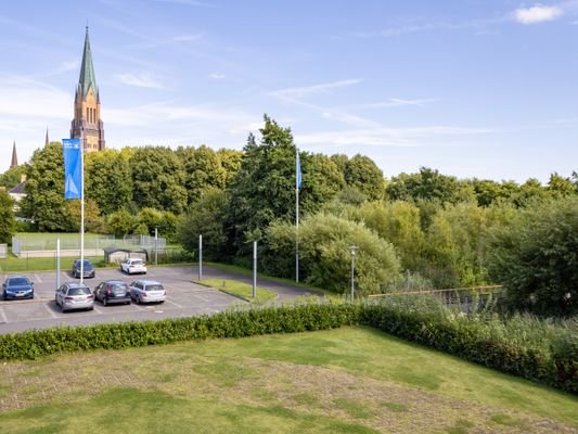 Blick vom Balkon zum Dom