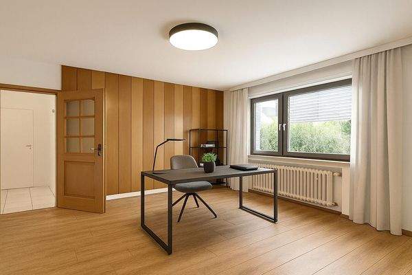 Büro virtuell möbeliert