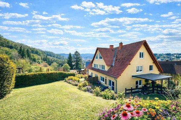 Blick aus dem Garten 