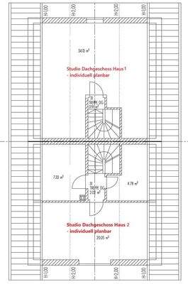 Grundrissplan Dachgeschoss