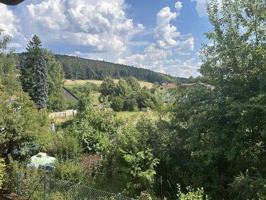 Ausblick aus dem Schlafzimmer