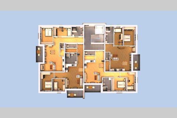 3D Innenansicht 1. OG