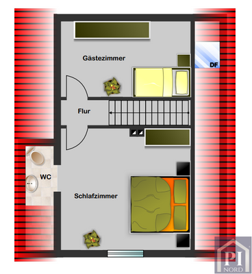 Dachgeschoss Zuschnitt