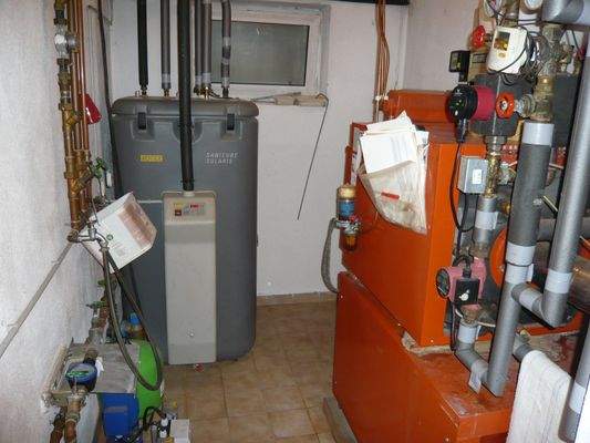 Heizraum mit Solarthermie