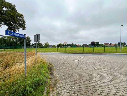 Einfahrt zum Wohngebiet