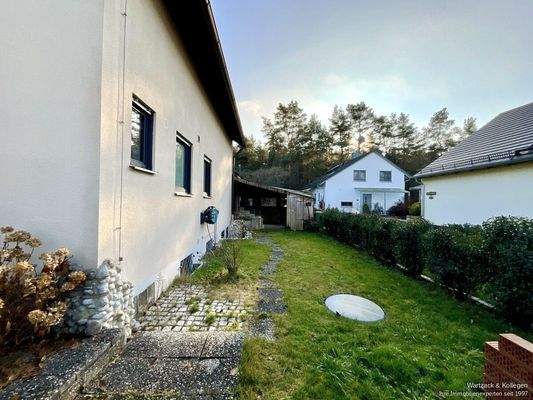 Garten im hinteren Bereich