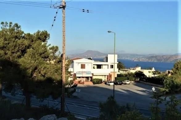 Kreta, Pithari: Grundstück mit Baugenehmigung und Meerblick zu verkaufen