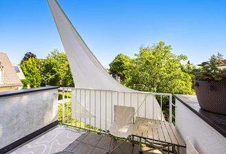 Östlicher Balkon an den Schlafzimmern