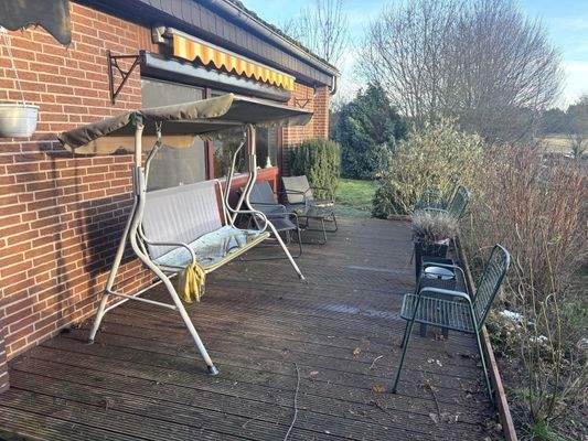 Holzbereich der große Terrasse