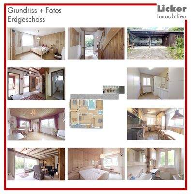 Grundriss + Fotos - Erdgeschoss