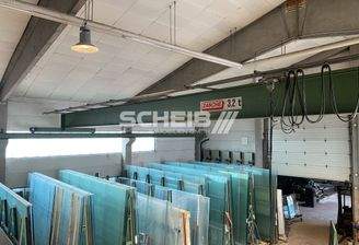 freigespannte Stahlbetonhalle