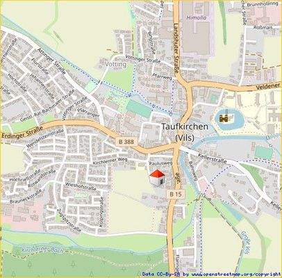 Lageplan Taufkirchen (Vils)