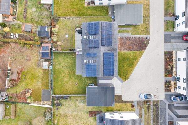 Blick auf die Solaranlage