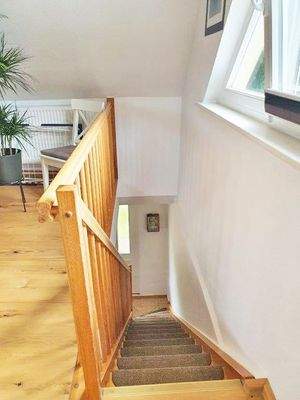 Treppe zum Dachgeschoss