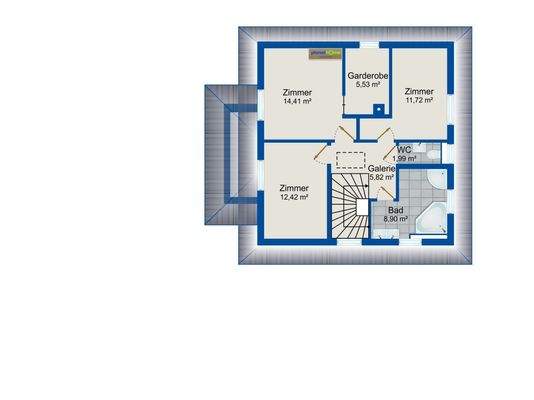 Grundriss Obergeschoss