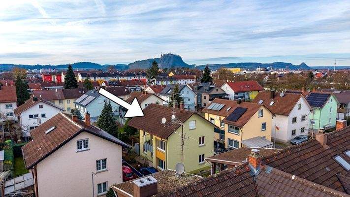 Luftaufnahme mit Hohentwiel