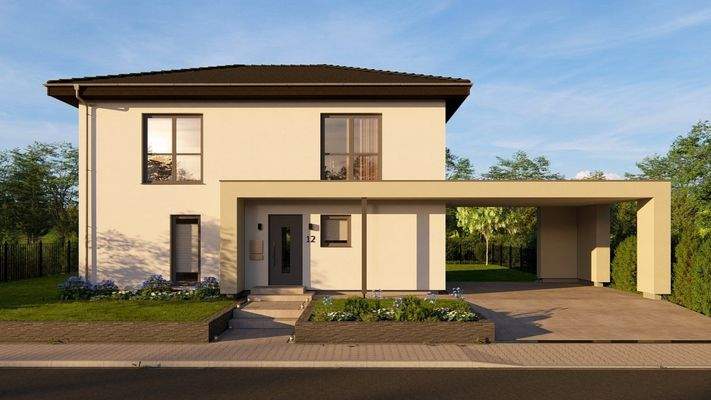 Elegantes Haus mit Carport