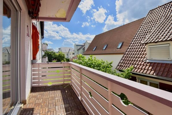 Balkon mit West-Ausrichtung