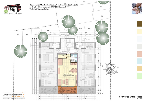 Grundriss Wohnung 1.2