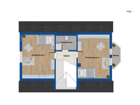 Grundriss Obergeschoss