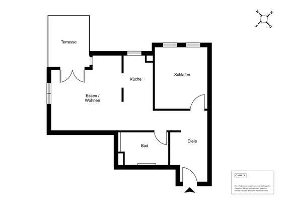 Grundriss der Wohnung