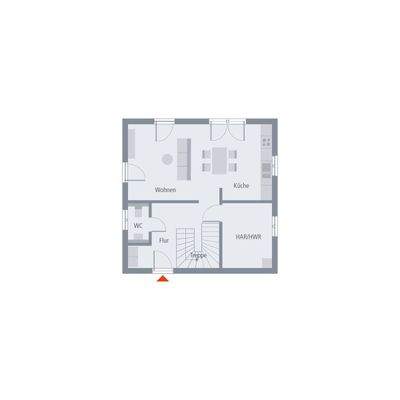 Erdgeschoos Grundriss ( Muster) 