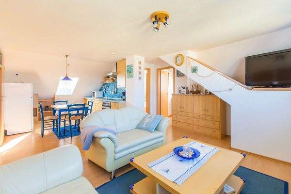 Wohn-Essbereich im DG