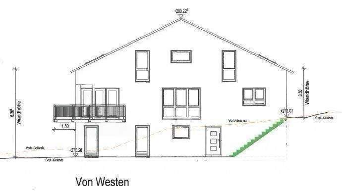 EG unten m. Terrasse; EG oben m. Balkon u.Terrasse
