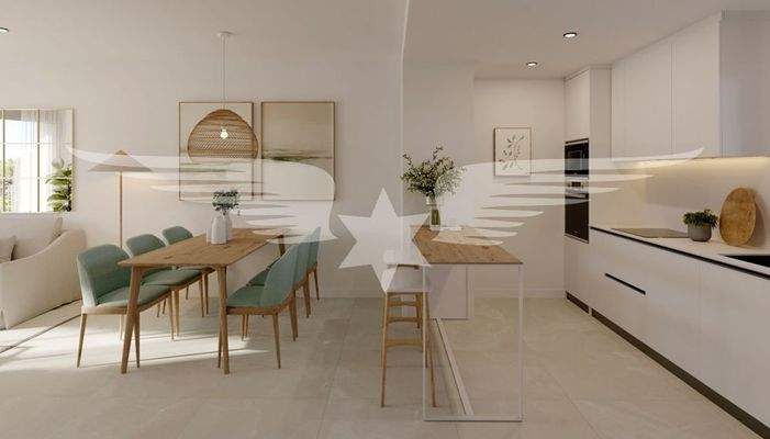 Essbereich mit offener Küche