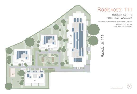 Lageplan Quartier "Roelcke111"