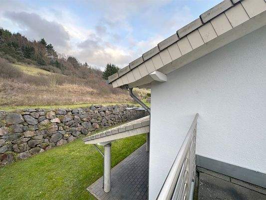 Balkon an den Schlafzimmern