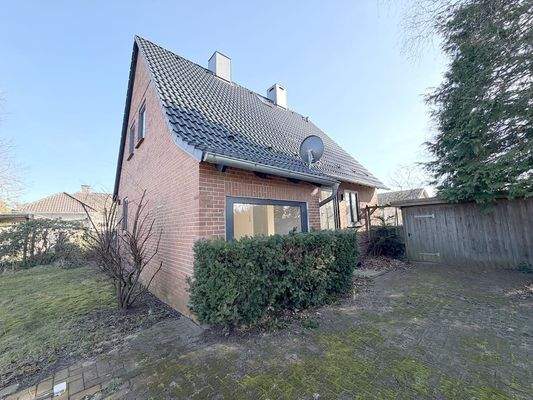 Haus Seitenansicht Haus Garten