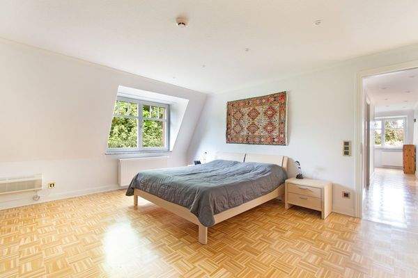 Schlafzimmer mit Nordausrichtung für kühle Nächte